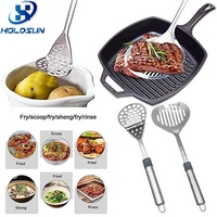 Spatule à poisson extra large en acier inoxydable robuste, résistante à la chaleur, ajourée, pour la cuisson, compatible lave-vaisselle, pour usage en cuisine