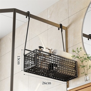 Porte-serviettes mural moderne à double niveau en acier inoxydable, étanche, pour salle de bain, idéal pour la douche - Product Image 4