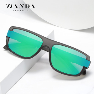 Danda แว่นกันแดดแฟชั่นทรงสี่เหลี่ยมผืนผ้า UV400โพลาไรซ์สำหรับผู้ชาย TR7536ป้องกันแสงสะท้อน - Product Image 3