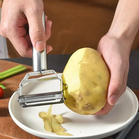 Keukengadgets Voor Multifunctionele Roestvrijstalen Julienne-Dunschiller Voor Groente-En Fruitschillen Komkommeraardappelschiller
