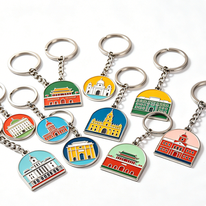 Porte-clés personnalisé en métal avec logo 2D/3D, en alliage de zinc, pendentif souvenir, impression numérique, cadeau, anneau porte-clés - Product Image 4