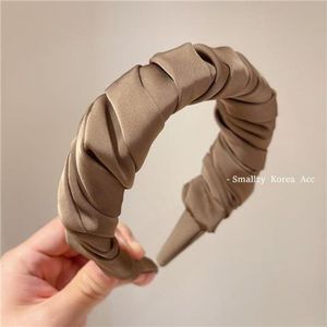 Nueva Diadema de Tela Estilo Punk Unisex para Verano, Color Claro Fresco, Turbante Plisado con Flor, Accesorios para el Cabello <span class=keywords><strong>TC</strong></span> - Product Image 4
