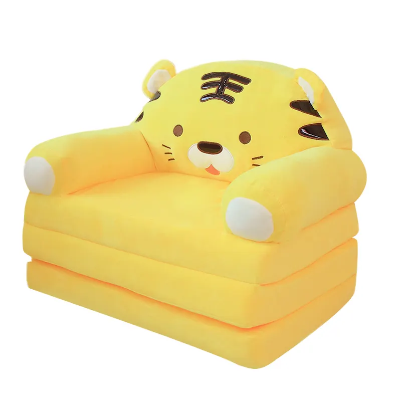 Wholesale Cartoon folding children's sofa baby learning chair baby support seat plush sofa