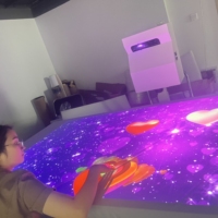 Système de projection interactive au sol et sur les murs avec capteur de mouvement