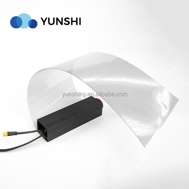 Flexible Glass Transparent Led Panel Crystal Led Film Display Glass P6 P10 P20 Led Screen Wall in Glass