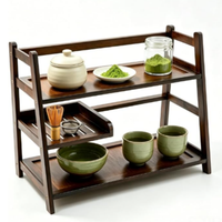 Étagère de comptoir à 3 niveaux pour matcha, support de rangement pour tasses à café, présentoir de mugs, organisateur de bureau de cuisine pour tasses à thé et à café