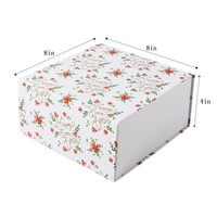MOQ bajo de fábrica, logotipo de flor personalizado, caja de regalo de embalaje impresa a la moda, zapatos, cartón plegable, artesanía, compras, caja plegable de cartón