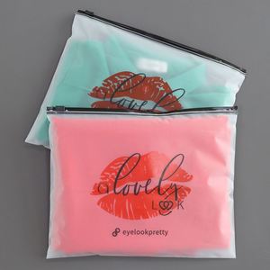 <b>Clear</b>/matte Biodegradable Cosmetic Box Packaging Set Plastic <b>Zip</b> Lock Recycled <b>Zip</b> Lock <b>Bag</b> Poly Frosted Zipper <b>Bags</b> - Product Image 3
