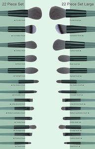 Kit de Brochas de Maquillaje con Funciones para Ojeras y Aclaramiento, Brochas para Corrector y Sombra de Ojos con Control de Grasa - Product Image 2