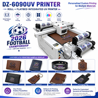 Imprimante UV DTF à plat 6090 A1 A2 A3 A4 XP600 semi-automatique à jet d'encre pour tasses, bouteilles, coques de téléphone et autocollants