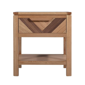 Buen precio MARS Collection Lámpara Mesa 1 Cajón Mesita de noche de madera Roble/Pino/Melaleuca Dormitorio de madera - Product Image 1