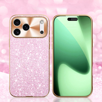Coque de téléphone pour iPhone 17 Pro Max, finition électrolytique brillante, effet givré, cuir synthétique de luxe, compatible avec les modèles 16, 15, 14, 13, 12