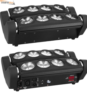 Faro LED <span class=keywords><strong>Spider</strong></span> 8x10W RGBW con testa mobile a fascio - Product Image 4