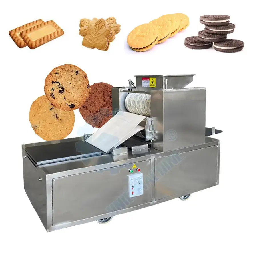 Máquina de procesamiento de galletas, rodillo de molde para galletas, pastel de melocotón, máquina industrial para hacer galletas a pequeña escala