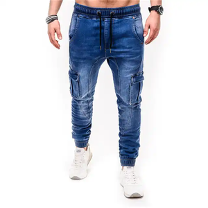 Autumn <b>Winter</b> New Men's Straight Fitting Pencil Pants Business Casual Classic Fashion Denim Colored Slim Fit Black Blue J0054 - Product Image 6