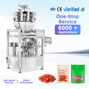 Máquina de Envasado de Granos de Alta Eficiencia con Cierre de Cremallera, Máquina de Envasado Rotativa Doypack para Bayas de Goji, Sémola de Maíz y Quinoa - Product Image 1