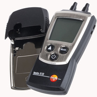 Testo 510 Gamme 0 à 100 HPa Manomètre à compensation de température Testo 510 Compteur de pression différentielle à plage automatique numérique