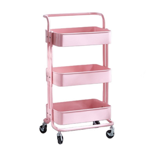 Chariot de rangement mobile simple pour salon de beauté, salle de bain, salon, cuisine et rangement de finition - Product Image 4