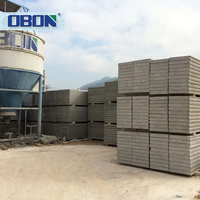 OBON 2270*610mm Standard Sizes Light Weight Interlocking Cement Block Lightweight Concrete Block Malaysia 100mm 150 mm