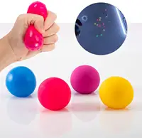 Светящиеся шарики для снятия стресса, настенные клейкие потолочные шарики, липкие к стене, медленно отваливаются, светящиеся в темноте шарики, игрушка