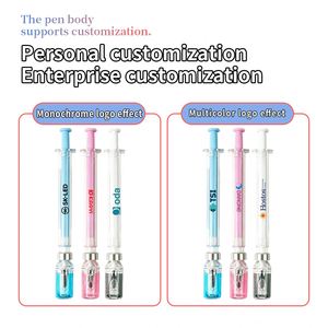Stylo gel effaçable au design de dessin animé mignon, en forme de seringue, encre gel 0,5 mm, corps en plastique, pour usage promotionnel au bureau et à l'école - Product Image 3