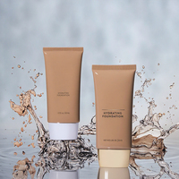 Emballage personnalisé Couverture complète Maquillage liquide imperméable à l'eau mat longue durée Crème solaire de marque privée Fond de teint foncé naturel