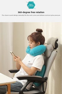 Milestar – Oreiller de voyage gonflable portable en forme de U pour le bureau et les déplacements - Product Image 5