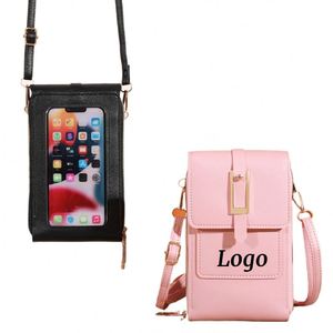 Sac bandoulière portefeuille pour téléphone portable, simple et élégant, avec fonction écran tactile, disponible en gros - Product Image 1