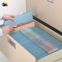 Oficina papelería Lehui 3 separadores tamaño Legal azul claro 8 caras Pressboard clasificación carpetas de archivos