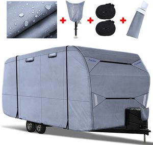 <span class=keywords><strong>Accesorios</strong></span> para Automóviles, Funda Impermeable Mejorada para Remolque <span class=keywords><strong>de</strong></span> Viaje, Funda Transpirable para Autocaravana Resistente al Viento - Product Image 1
