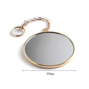 Hand <b>Small</b> Pocket <b>Mirrors</b> Gold Pendant Special Private Label Mini Cosmetic <b>Mirror</b> - Product Image 2