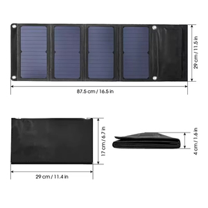 Panel Solar Portátil Plegable de 28W, Precio Directo de Fábrica, Cargador Solar Móvil Sunpower para Acampar al Aire Libre, Envío Gratis - Product Image 4