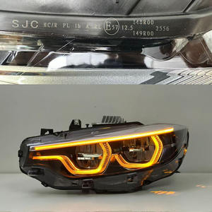 Fari a LED SJC Auto IKON Style LC2 V2 per <span class=keywords><strong>BMW</strong></span> <span class=keywords><strong>Serie</strong></span> <span class=keywords><strong>4</strong></span> <span class=keywords><strong>F32</strong></span> F36, M3 F80, M4 F82, con DRL Personalizzabili Giallo Ambra Rosso - Product Image 2