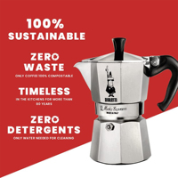 Cafetière à expresso Bialetti Moka Express 12 tasses, en aluminium, pour cuisinière, traditionnelle italienne, depuis 1933, fabriquée en Italie