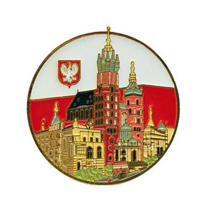 Imán de nevera de metal con forma de mapa de Polonia personalizado, regalo de viaje, imán de nevera de recuerdo de Polonia - Product Image 1