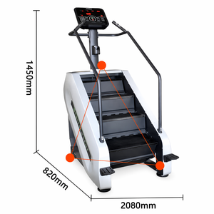 <span class=keywords><strong>Machine</strong></span> d'escalade en acier robuste à alimentation CA, entraîneur <span class=keywords><strong>cardio</strong></span> professionnel pour usage commercial intensif - Product Image 2