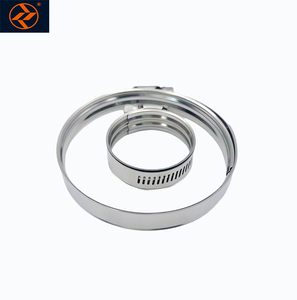 अमेरिकी शैली 304 स्टेनलेस स्टील बट संयुक्त नली क्लैंप इंच माप प्रणाली बैंड क्लैंप - Product Image 2