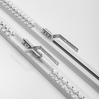 Kits de moteurs de rideaux intelligents au meilleur prix, commande vocale numérique, design moderne pour usage intérieur au bureau, moteur WiFi Tuya, rail en aluminium