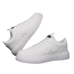 Chaussures de sport blanches pour hommes, taille spéciale 47, style <span class=keywords><strong>Air</strong></span> <span class=keywords><strong>Force</strong></span>, originales, simples, à semelle épaisse, décontractées, pour la course et la mode - Product Image 5