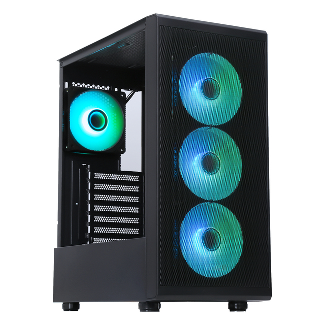 SAMA Mesh Design PC Gaming Magnetic Dust Filter Gaming Chassis Tempered Glass Gaming Computer Case