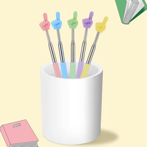 Puntero Retráctil de Acero Inoxidable con Diseño de Dedo para Niños y Estudiantes, Regalo para Fiestas - Product Image 2