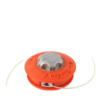 Rueda de Cuerda Automática con Código Europeo, Cambio de Cuerda Libre con Cubierta de Aluminio, Accesorios de Jardinería de Plástico Grueso para Cortacésped
