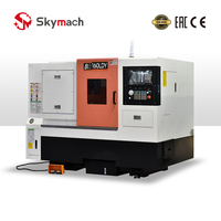 Tour CNC à banc incliné BR160LDY à haute rigidité, système double axe C/Y simultané prêt à l'emploi, trempé 45 °   Lit incliné