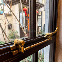 Portes françaises en aluminium, portes extérieures pour maisons, portes d'entrée, porte en verre trempé, isolation thermique, jardin, cuisine