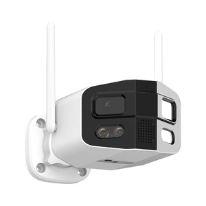 KERUI 리얼 4MP 투야 와이파이 카메라 180 °   광각 네트워크 카메라 듀얼 렌즈 인체 감지 홈 보안 감시 풀 컬러 - Product Image 6