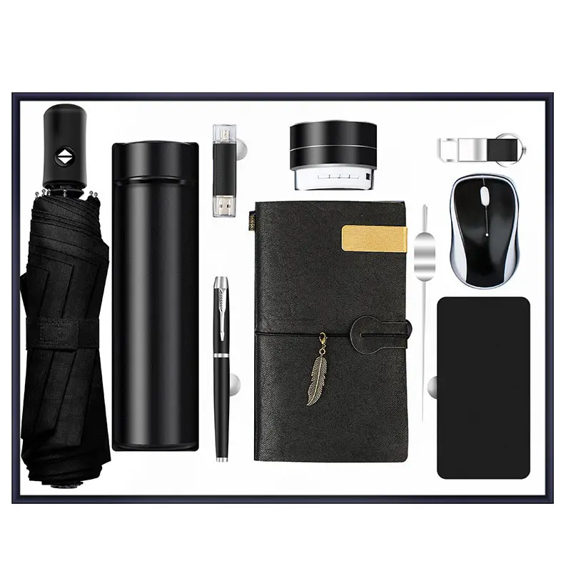Einzigartige Produkte zum Verkauf von Online-Regenschirm-Vakuum flaschen und USB-Flash-Notebooks mit Power bank für Männer geschenk