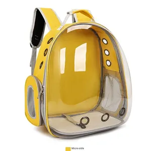 กระเป๋าเป้สะพายหลังสำหรับสัตว์เลี้ยงแบบพกพาระบายอากาศได้เป็นมิตรกับสิ่งแวดล้อมวัสดุอ็อกซ์ฟอร์ดลายแคปซูลแฟชั่นสีทึบสำ - Product Image 1