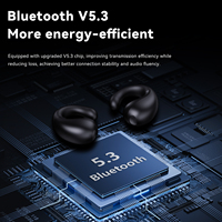 Tws casque sans fil V5.3 suspendu oreille écouteurs LED affichage numérique Hifi stéréo sans fil bleu dent sport étanche casque