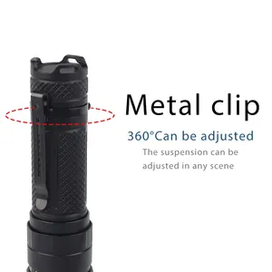 High Lumen OEM/ODM Flashlights Waterproof Rechargeable Torch Light Emergency LED Tactical Pocket Clip Flashlights