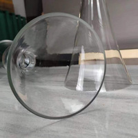 Centre de table de mariage, vases à fleurs en verre transparent réversibles, support pour centre de table de mariage, décoration de fête de mariage